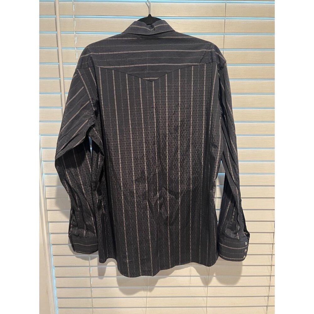 Panhandle Slim Western Pearl Snap Button Up Shirt - Size L - Picture 4 of 5